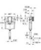 GROHE GD2 38987000 Скрытый бачок для приставного унитаза