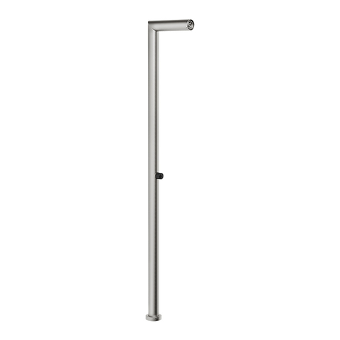 Gessi Outdoor 63201#237 Душевая стойка для установки на улице, напольная, на 1 выход, без ручки и верхнего душа, внешняя часть, цвет Steel
