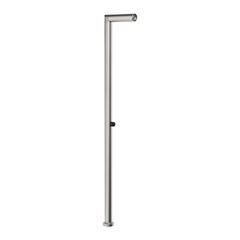 Gessi Outdoor 63201#237 Душевая стойка для установки на улице, напольная, на 1 выход, без ручки и верхнего душа, внешняя часть, цвет Steel фото