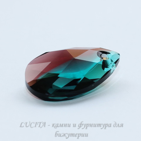 6106 Подвеска Сваровски Капля Burgundy/Blue Zircon Blend (22 мм) ()