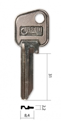 Заготовка английского ключа 10570 MOG-1D | COL1D | CLL1 | SZ1 (имп.)