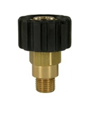 Переходник M22x1,5гайка - 1/4внеш, 400bar, латунь, удлин.