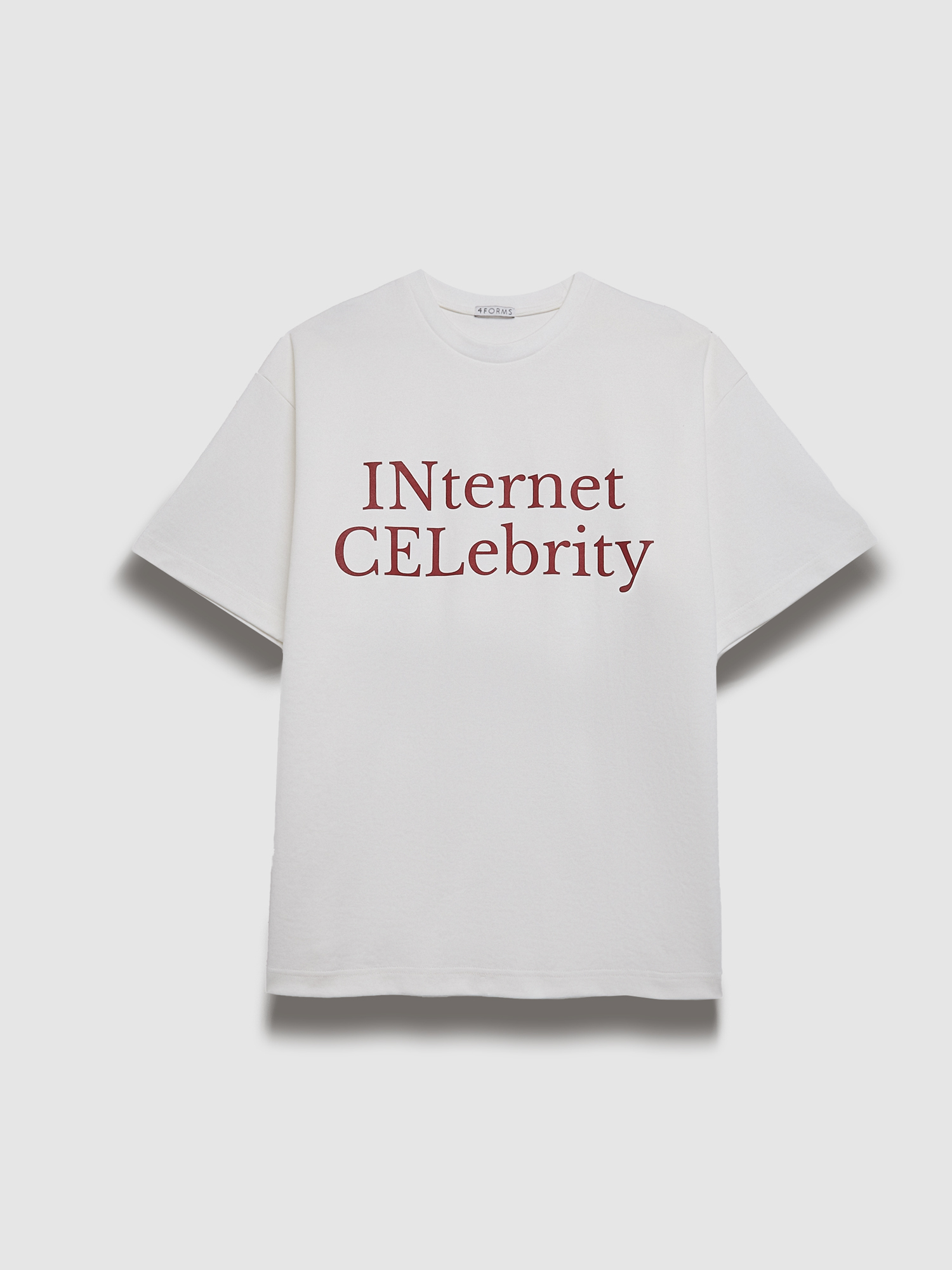 Футболка с надписью (Internet Celebrity), белый