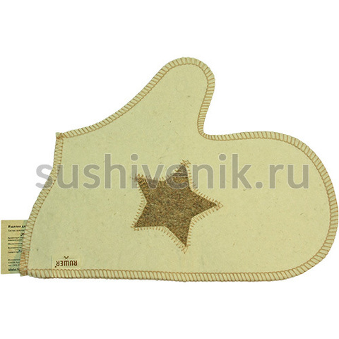 Рукавица белая Звезда - 7