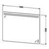 Duravit Luv LU976500000 Зеркало с подсветкой, 1200x1600x38