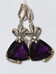 Юбилей (серьги из серебра)