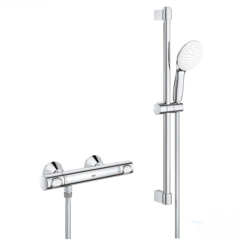GROHE Grohtherm 500 34796001 Термостат для душа с душевым гарнитуром, цвет хром (замена 34796000)