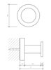 Decor Walther Basic 0530460 Крючок, цвет: чёрный