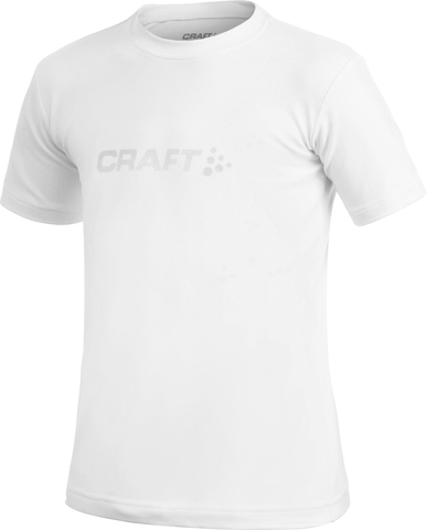Футболка Craft Light Logo для юниоров  белая