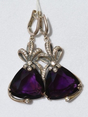 Юбилей (серьги из серебра)