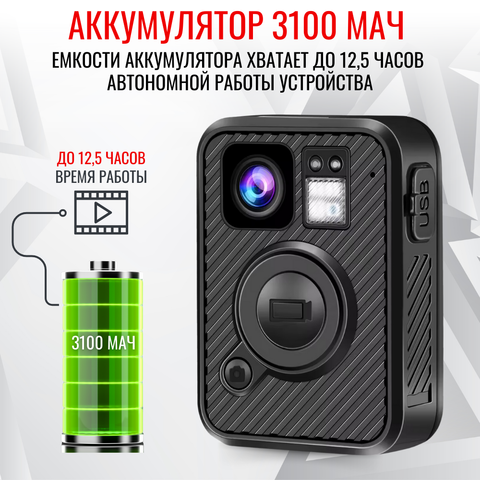 Персональный носимый видеорегистратор RIXET RX-1