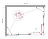 BelBagno Luce LUCE-AH-22-145/110-C-CR Душевой уголок, 145x110, цвет: хром