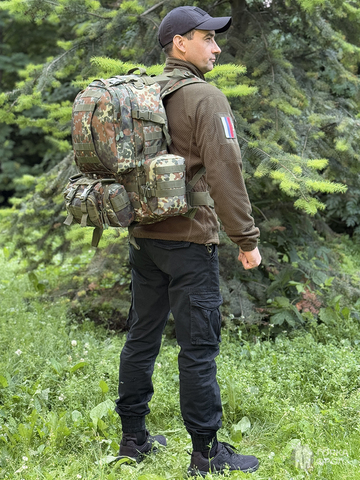 Рюкзак тактический Legioner 55 л с подсумками Cordura 600D Флектарн