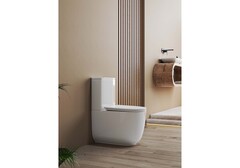 Унитаз напольный, безободковый, система смыва торнадо, Aquatek Оптима Плюс 620x355x790
