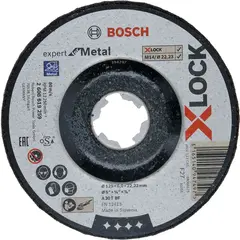 Обдирочный круг Expert for Metal X-LOCK 125x6x22,23 BOSCH 2608619259