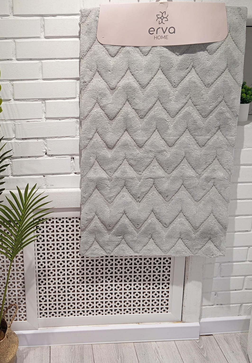 Коврик ZEPHYR HOME 60x100, 50x60 Серый Зигзаг