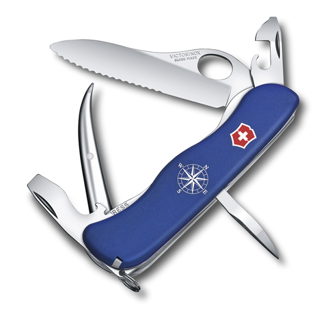 Нож складной Victorinox Skipper Pro, 111 mm, 12 функций, синий