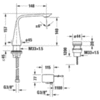 Duravit D.1 D11100007010 Смеситель для раковины на 2 отв. электронный с питанием от батареи, цвет: хром