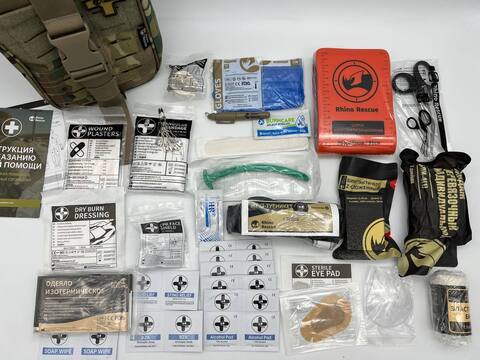 Аптечка тактическая укомплектованная военная 25в1  (RHINO RESCUE)