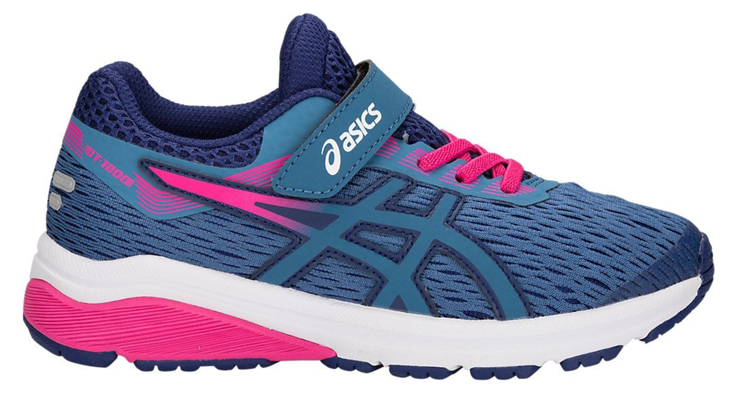 Asics Gt 1000 7 PS кроссовки для бега детские синие-розовые