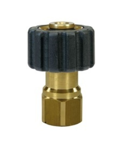 Переходник M22x1,5гайка - 3/8внут (удлиненный), 400bar, латунь