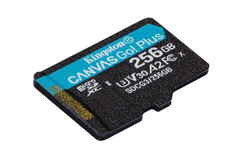 Карта памяти Kingston 256GB microSDXC Canvas Go Plus 170R A2 U3 V30 Card, без адаптера, SDCG3/256GBSP