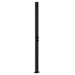 Gessi Outdoor 63207#299 Душевая стойка для установки на улице, напольная, на 2 выхода, без ручек, ручного душа и верхнего душа, внешняя часть, цвет Black XL фото