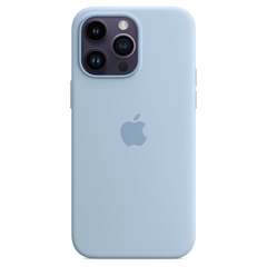 Силиконовый чехол с поддержкой MagSafe Apple Silicone Case для iPhone 14 Pro Max, Sky (Чистое небо)