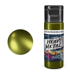 Проливка Real Heavy Metal Olive Gold Metallic Wash - IONIC Smart Colors, 20 мл