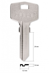Заготовка английского ключа 10239 Apecs AP-3 КНР