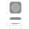 Decor Walther Kristall 0931661 Мыльница, цвет: розовый