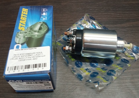 РЕЛЕ ВТЯГИВАЮЩЕЕ NEXIA, LANOS, MATIZ (DAC), LACETTI, CRUZE, AVEO (3 отв НЕСЪЁМНЫЙ СЕРДЕЧНИК) TESLA TECHNICS