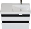 Aquanet 365927 Тумба с раковиной Nova Lite 2.0 90 R 2 ящ. цв. белый глянец (365927)