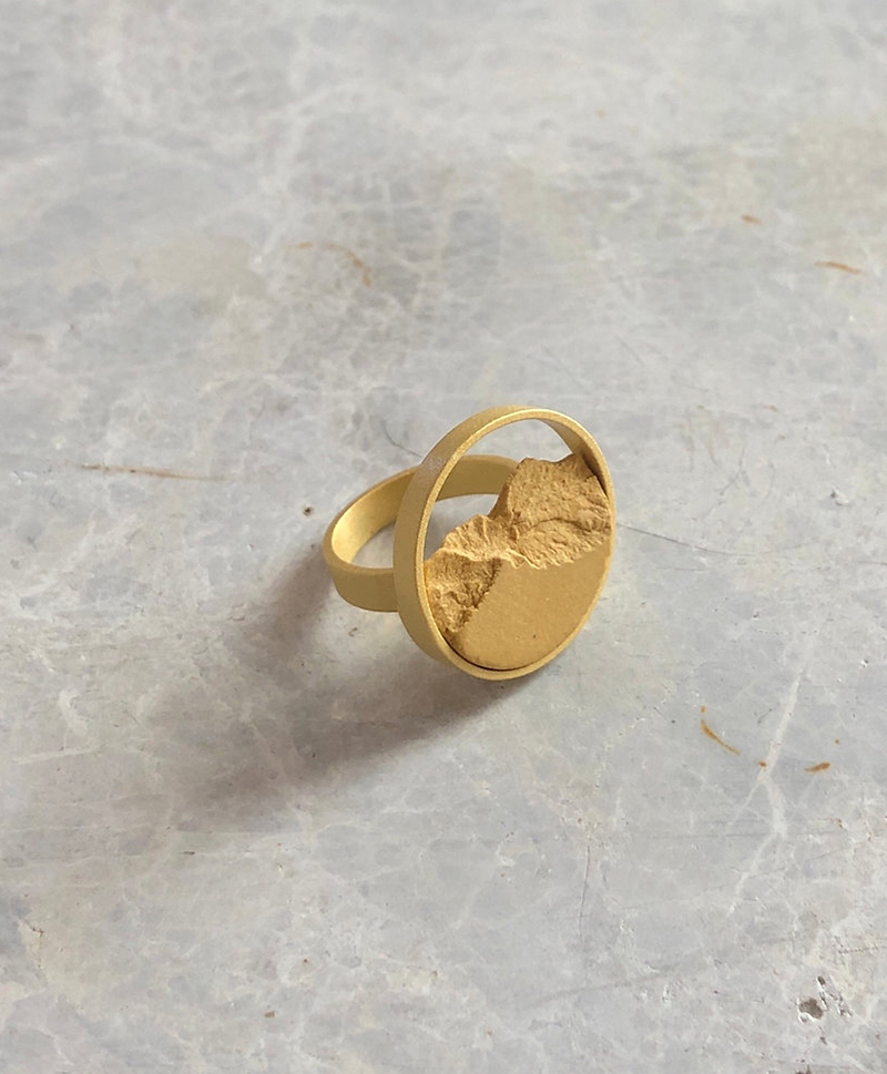 Кольцо Circular Dorado Mostaza
