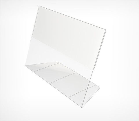 Подставка из ПВХ,  PVC-PRICER-A7  L-образная, горизонтальная
