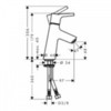 Hansgrohe Talis S 72011000 Смеситель для раковины однорычажный с донным клапаном
