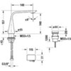 Duravit D.1 D11100008010 Смеситель для раковины на 2 отв. электронный с питанием от сети, цвет: хром