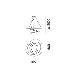 Люстра Pirce Micro LED White 48 см