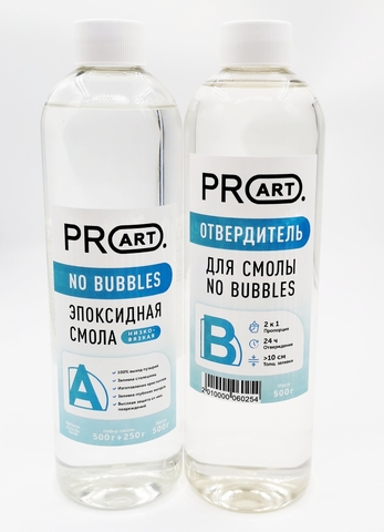Смола эпоксидная No Bubbles, ProArt, комплект
