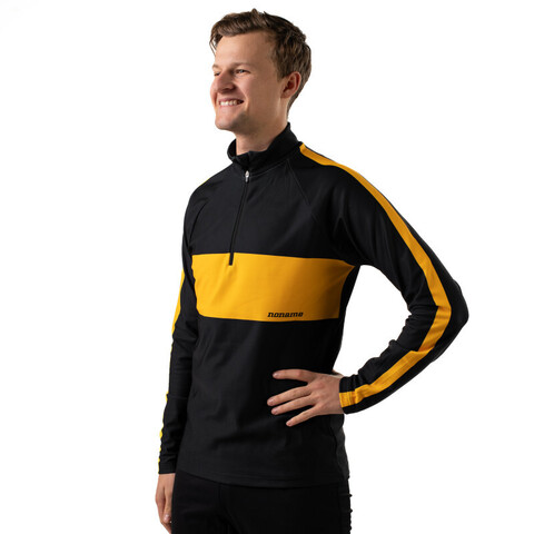 Утепленный гоночный джемпер Noname Thermic 23 унисекс black-yellow