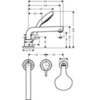 Hansgrohe Talis S 72417000 Смеситель на борт ванны