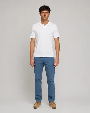 Поло однотонное Bowery NYC Soft Jersey Optic White