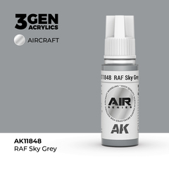 Акриловая краска AK Interactive RAF Sky Grey 3GEN AIR, 18мл