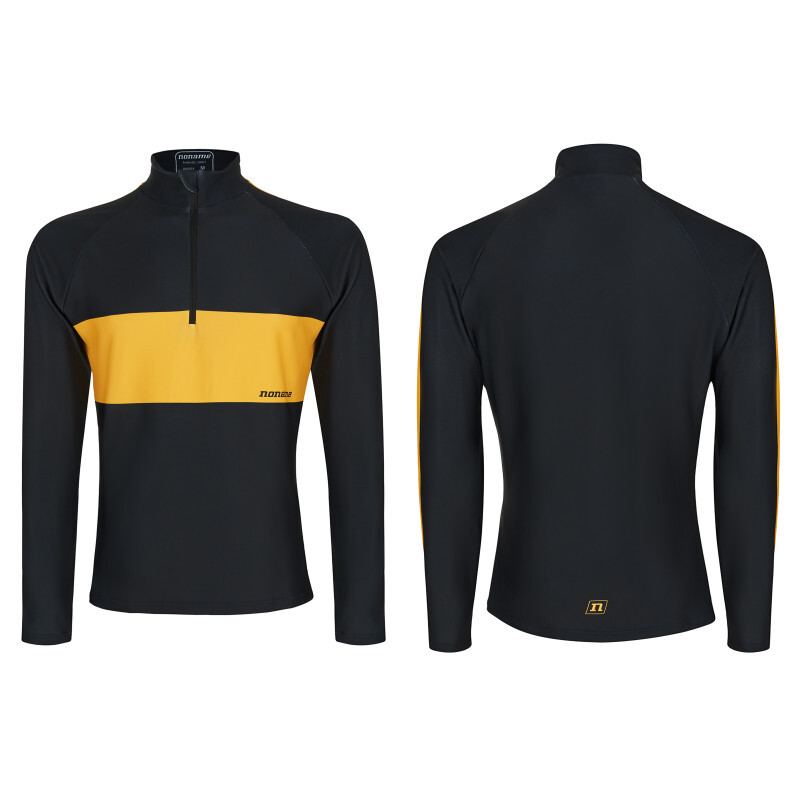Утепленный гоночный джемпер Noname Thermic 23 унисекс black-yellow - 5