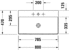Duravit DuraSquare 2353800070 Раковина мебельная