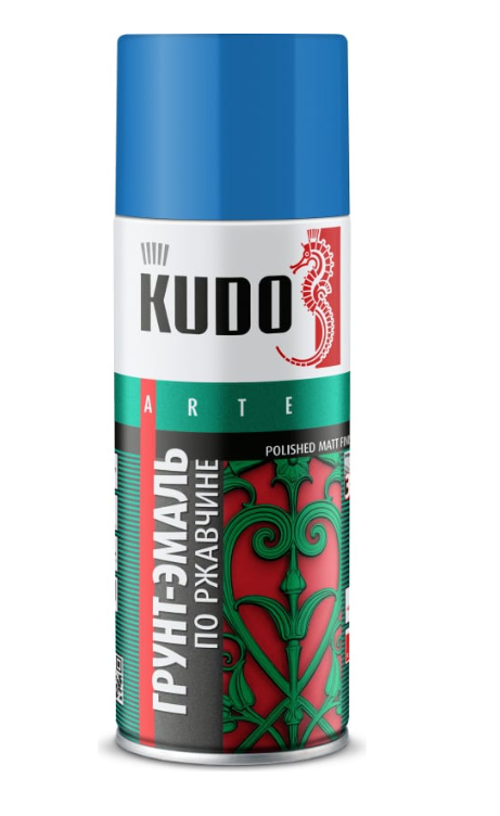 KUDO Грунт-эмаль по ржавчине голубая (RAL 5015) KU-315015