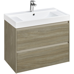Roca Ona 857630511 Модуль для раковины 800 мм, 785x450x565 мм, с 2 ящиками, темный вяз фото