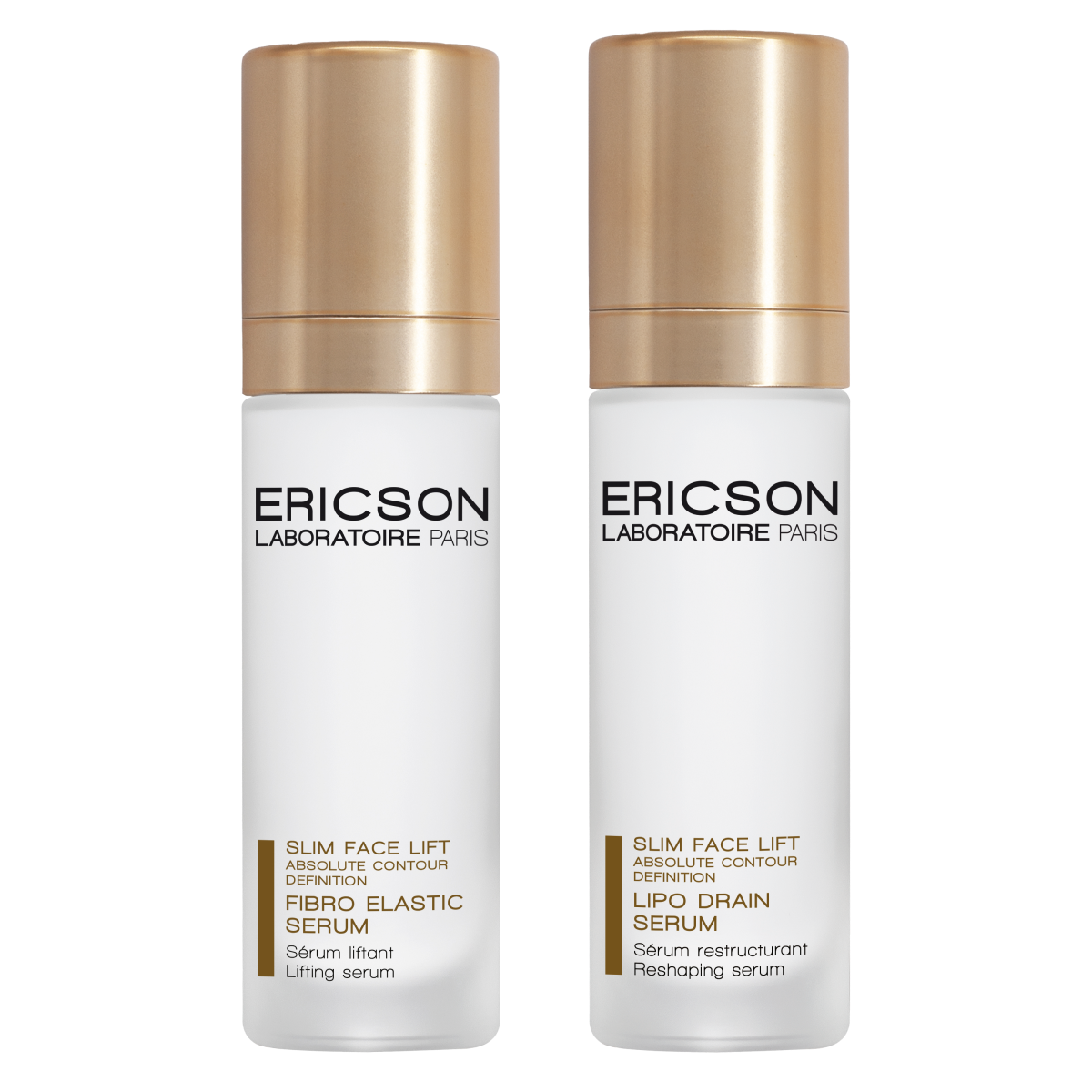 ERICSON LABORATOIRE Slim Face Lift Duo Force Serums Набор сывороток для контура лица и уплотнения кожи