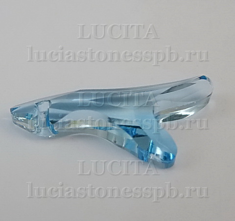 6791 Подвеска Сваровски Коралл Aquamarine (25 мм) ()