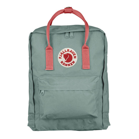 Рюкзак Fjallraven Kanken зеленый/персиковый, 16 л